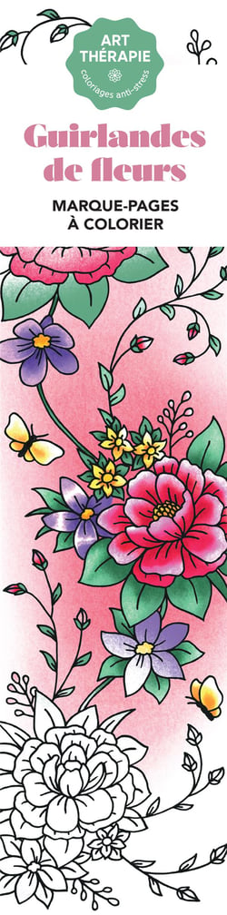 Marque-pages Guirlandes de fleurs