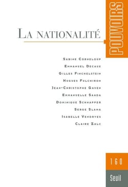 Pouvoirs n.160 : la nationalité