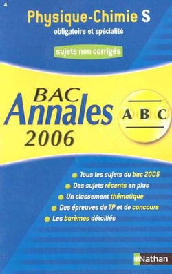ABC du Bac Tome 4 : annales - sujets - bac 2006