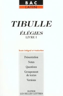 Tibulle - elegies t.1
