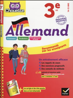 Chouette entraînement : allemand - 3ème (édition 2016)