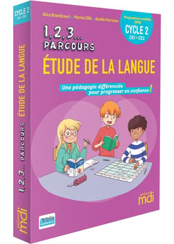 1, 2, 3... Parcours : étude de la langue - CE1, CE2 (édition 2020)
