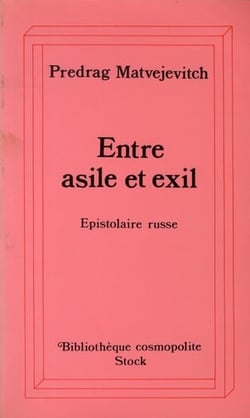 Entre asile et exil - epistolaire russe