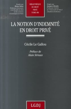La notion d'indemnité en droit privé