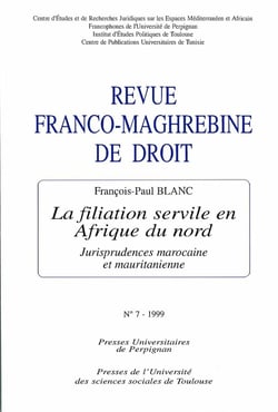 Revue Franco-Maghrébrine de droit, n° 7/1999