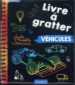 Mini livre à gratter - véhicules