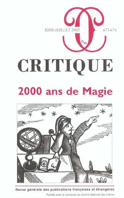 Revue Critique n.673/674 : 2000 ans de magie