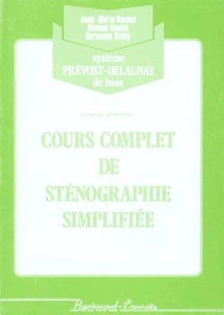 Cours complet de sténographie simplifiée - vert - corrigé