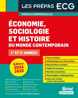 Economie, sociologie et histoire du monde contemporain 2024-2025 : 1re et 2e années (édition 2024/2025)