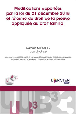 Modifications apportées par la loi du 21 décembre 2018 et réforme du droit de la preuve appliquée drt fam.