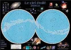 Le ciel étoilé 2000,0 carte