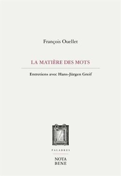 La matière des mots : entretiens avec Hans-Jürgen Greif