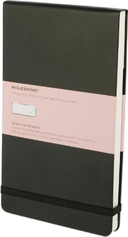Album aquarelle - grand format - couverture rigide noire