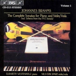 Brahms - piano and violin