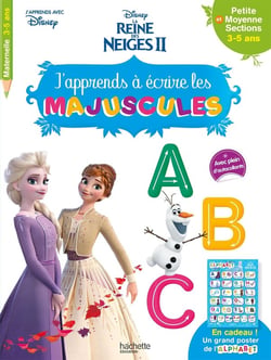 La Reine des Neiges 2 - j'apprends à écrire les majuscules , PS, MS