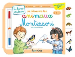 Les livres-ardoises : je découvre les animaux Montessori (édition 2021)