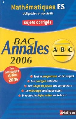 ABC du Bac Tome 5 : annales - sujets - bac 2006