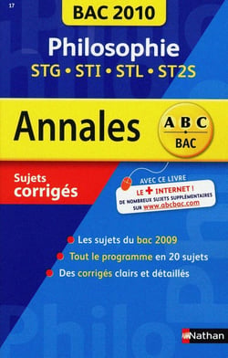 ANNAL BAC 2010 PHILO STG STI