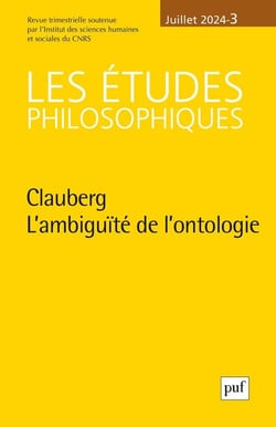 Revue Les études philosophiques n.3 : Clauberg : l'ambiguïté de l'ontologie (édition 2024)