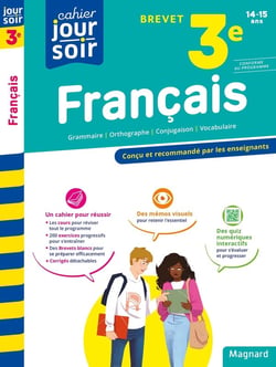 Cahier du jour / cahier du soir : français - 3e