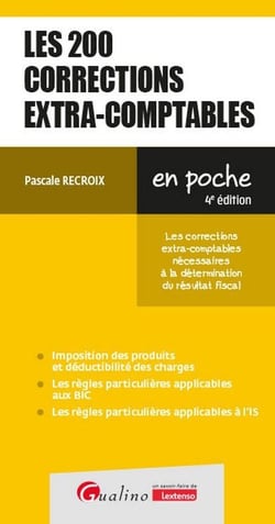 Les 200 corrections extra-comptables : Les corrections extra-comptables nécessaires à la détermination du résultat fiscal