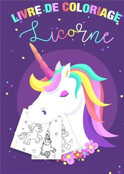 Livre de coloriage - licorne