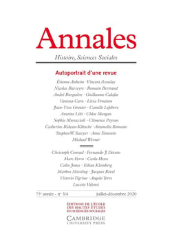 Revue Annales n.3 : autoportrait d'une revue