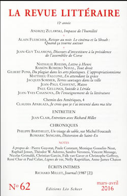 LA REVUE LITTERAIRE n.62