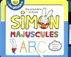 Les incollables - simon - ma première ardoise - majuscules
