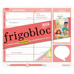 Frigobloc Hebdomadaire avec son planificateur de menus (édition 2026)