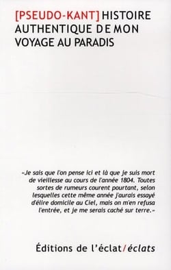 Histoire authentique de mon voyage au paradis