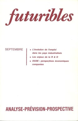 Futuribles 146, septembre 1990. l'evolution de l'emploi dans les pays industrialises - les enjeux de