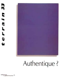 Terrain n.33 : authentique ?