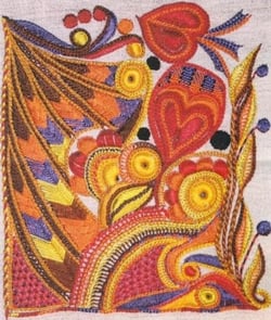 Automne broderie glazig