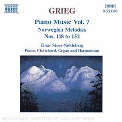 Piano Music Vol. 7 - Norges Melodier, EG 108 (Norwegian Melodies) Nos. 118 To 152