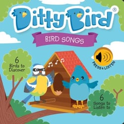 DITTY BIRD - LIVRE MUSICAL BEBE : CHANTS DES OISEAUX, LA CHOUETTE, LE COUCOU ET CHANSON
