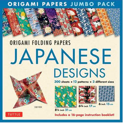 Origami folding papers jumbo pack: japanese designs