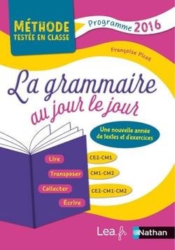 La grammaire au jour le jour - CE2-CM1, CM1-CM2, CE2-CM1-CM2 - programme 2016