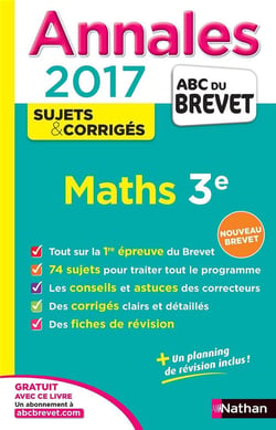 Brevet 2017 Maths