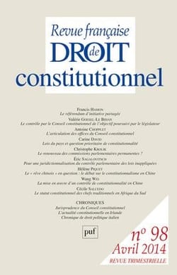 Revue française de droit constitutionnel n.98