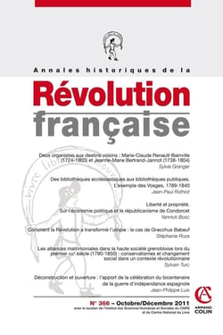 Annales historiques de la Révolution française n° 366 (4/2011)