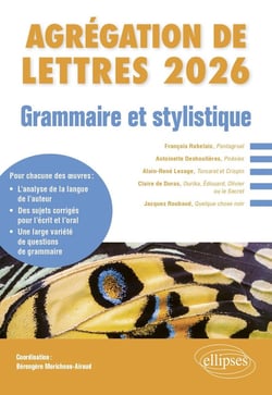 Grammaire et stylistique : Agrégation de Lettres 2026 - Chrétien de Troyes, Cligès - Francois Rabelais