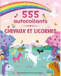 Chevaux et Licornes - 555 autocollants
