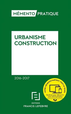 MEMENTO URBANISME CONSTRUCTION 2016-2017