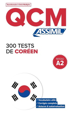 QCM : 300 tests de coréen - A2
