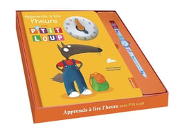 Coffret apprends à lire l'heure avec P'tit loup