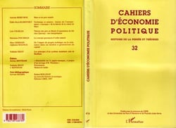 Cahiers d'économie politique n.32 : histoire de la pensée et théories