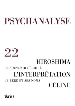 REVUE PSYCHANALYSE n.22 : l'interprétation - le père et ses noms