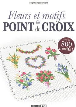 Fleurs et motifs au point de croix