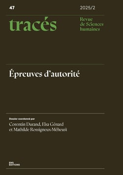 Tracés n.47 : Épreuves d'autorité